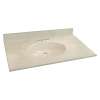 Transolid 3-Pack Cultured Marble 25-in x 22-in Vanity Tops
