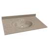 Transolid 3-Pack Cultured Marble 31-in x 22-in Vanity Tops