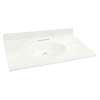 Transolid 3-Pack Cultured Marble 37-in x 22-in Vanity Tops