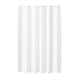 24073 Breathable Shower Curtain 84-in x 84-in in White