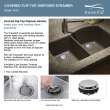 Transolid Diamond 33in x 22in 16 Gauge Dual Mount Double Bowl Kitchen Sink with Low Divide with 4 Holes