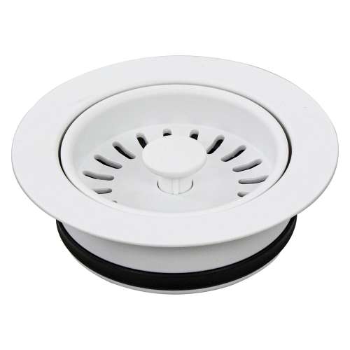 Transolid 3.5-in Plastic Disposal Strainer in White