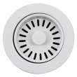 Transolid 3.5-in Plastic Disposal Strainer in White