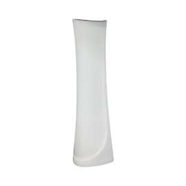 Madison Petite Vitreous China Pedestal Leg for use with TL-1444 Lavatory Sink, in White