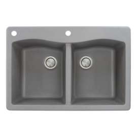 ATDE3322-CA Aversa 33-in x 22-in Drop-in Granite Kitchen Sink