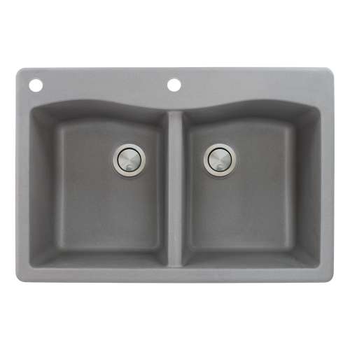 Transolid Aversa Granite 33-in Drop-in Kitchen Sink