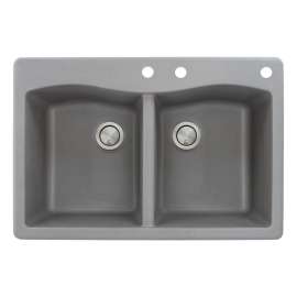 ATDE3322-CDE Aversa 33-in x 22-in Drop-in Granite Kitchen Sink
