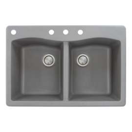 ATDE3322-CABD Aversa 33-in x 22-in Drop-in Granite Kitchen Sink