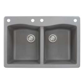 ATDE3322-CABE Aversa 33-in x 22-in Drop-in Granite Kitchen Sink