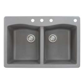 ATDE3322-CBDE Aversa 33-in x 22-in Drop-in Granite Kitchen Sink
