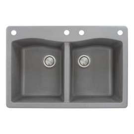 ATDE3322-CADE Aversa 33-in x 22-in Drop-in Granite Kitchen Sink