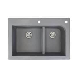RTDJ3322-CF Radius 33-in x 22-in Drop-in Granite Kitchen Sink