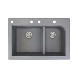 RTDJ3322-CABE Radius 33-in x 22-in Drop-in Granite Kitchen Sink
