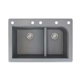 RTDJ3322-CABEF Radius 33-in x 22-in Drop-in Granite Kitchen Sink