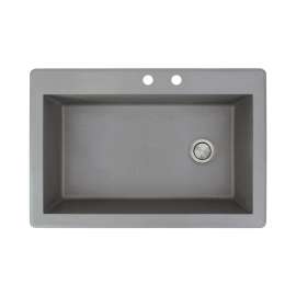 RTSS3322-CD Radius 33-in x 22-in Drop-in Granite Kitchen Sink