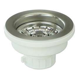 3.5-in Standard Sink Strainer in Brushed Stainless