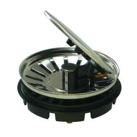 3.5-in Covered Flip-Top Disposer Strainer in Brushed Stainless