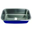 31.5-in x 18.31-in x 9-in 16 Gauge Super Single Bowl, Undermount Stainless Steel Kitchen Sink