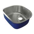 23.625-in x 21-in x 9-in 16 Gauge D-Shape Single Bowl, Undermount Stainless Steel Kitchen Sink