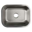 23.125-in x 17.875-in x 9-in 16 Gauge Single Bowl, Undermount Stainless Steel Kitchen Sink