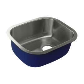 18.5-in x 15-in x 7-in 16 Gauge Single Bowl, Undermount Stainless Steel Kitchen Sink
