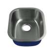 18.5-in x 15-in x 7-in 16 Gauge Single Bowl, Undermount Stainless Steel Kitchen Sink