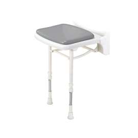 02000P Economy Compact Seat Without Back and Arms in Grey