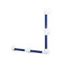 01925BU Heavy Duty 90 Grab Bar in Blue