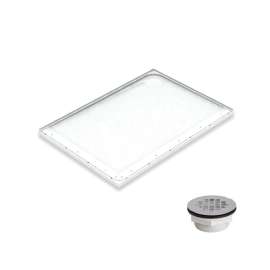 Mullen K26072R 49-7/8-in x 34-7/8-in Right-Hand Shower Base with Drain