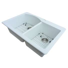 Bottom Stainless Steel Sink Grid Set for Aversa ATDD3322, AUDD3120 silQ Granite Kitchen Sinks