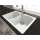 33-in X 22-in X 9.5-in silQ Granite Kitchen Sink with Double Equal bowls, Drop-in Installation with 3 CBD Faucet Holes, In White