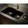 31.375-in x 20.5-in x 9.5-in silQ Granite Kitchen Sink with 1-3/4 D-Shape Double bowls, Undermount Installation, in Black
