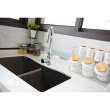 31.9375-in x 19.125-in x 9.5-in silQ Granite Kitchen Sink with Double Equal bowls, Undermount Installation, in Espresso