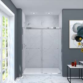 CBP607006C-M Cara 57.75-59 in. W x 70 in. H Semi-Frameless Bypass