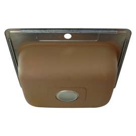 25-in x 22 1/64-in x 9-in Single Basin Drop-in Stainless Steel Kitchen Sink