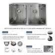 Transolid Diamond Titan 16 Gauge Stainless Steel 32-in Undermount Kitchen Sink with Taper
