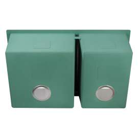 60/40 Double Undermount Stainless Steel Tapered Sink Bowls with Taper 31.5