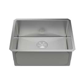 23-in x 18-in x 10-in 16 Gauge Single Bowl, Undermount Stainless Steel Kitchen Sink