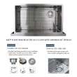 35.875-in x 20.25-in x 10-in 16 Gauge Super Single Bowl, Farmhouse Stainless Steel Kitchenl Sink, Undermount Installation