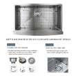 35.875-in x 22-in x 10-in 16 Gauge Super Single Bowl, Farmhouse Stainless Steel Kitchenl Sink, Undermount Installation