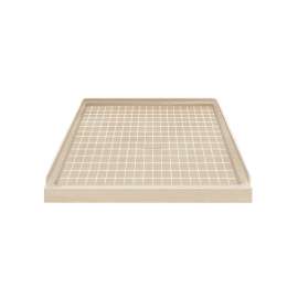Solid Surface 36-in x 36-in Shower Base with Center Drain