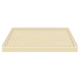 60 x 30 Solid Surface Shower Base Left Drain in Almond