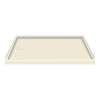 60 x 30 Solid Surface Shower Base Left Drain in Biscuit