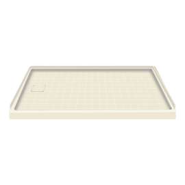 60 x 30 Solid Surface Shower Base Left Drain in Biscuit