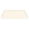 60 x 30 Solid Surface Shower Base Right Drain in Cameo