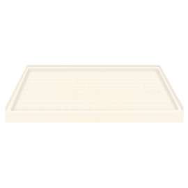 60 x 30 Solid Surface Shower Base Right Drain in Cameo