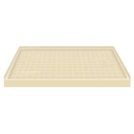 60 x 30 Solid Surface Shower Base Right Drain in Almond