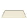 60 x 30 Solid Surface Shower Base Right Drain in Biscuit