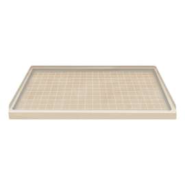 60 x 30 Solid Surface Shower Base Right Drain in Matrix Khaki