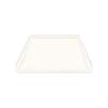 39.5 x 37.75 Solid Surface Barrier Free Shower Base with Collapsible Drain in White